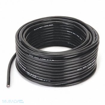 VELVAC Trailer Cable 14 AWG 4 Cond 100 ft Black, 35NL24