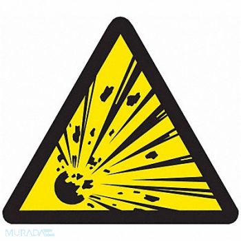 BRADY Warning Labels 4inHx4inW Vinyl PK10, 20RZ22