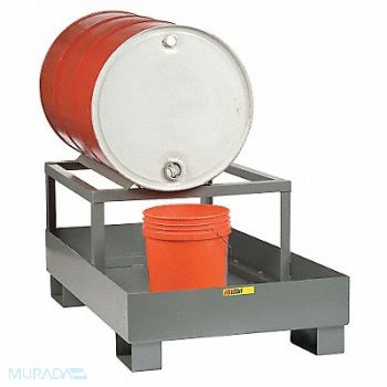 LITTLE GIANT Spill Control Platform w/Drum Rack 33gal, 35T606