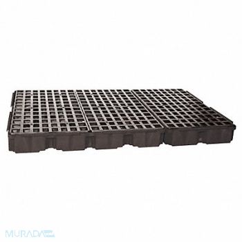EAGLE Spill Platform w/Drain 88 gal 6 Drum, 35U081