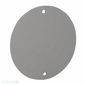 BELL 4In Round Weatherproof Cover Blank Gray, 35U182
