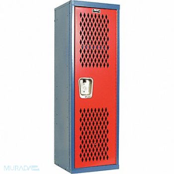 HALLOWELL Lckr 1x1Lckr Red/Blue 48 x15 x15 UnAssm, 35UW39