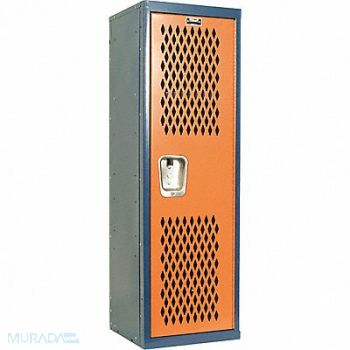 HALLOWELL Lckr 1x1Lckr Bl/Orng 48 x15 x15 UnAssm, 35UW40