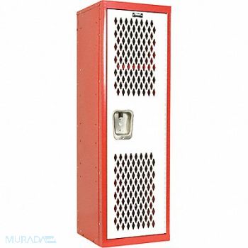 HALLOWELL Lckr 1x1Lckr Red/Wht 48 x15 x15 UnAssm, 35UW43