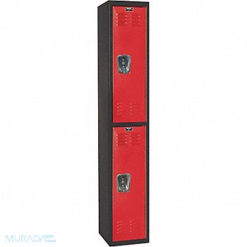HALLOWELL Lckr 2x1Lckr Red/Blk 72 x12 x18 Assm, 35UW73