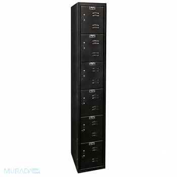 HALLOWELL Bx Lckr 6x1Lckr Black 72 x12 x18 UnAssm, 35UW53