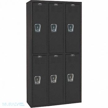 HALLOWELL Lckr 2x3Lckr Black 72 x36 x18 Assm, 35UW83