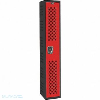 HALLOWELL Lckr 1x1Lckr Red/Blk 72 x12 x18 Assm, 35UW92