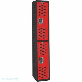 HALLOWELL Lckr 2x1Lckr Red/Blk 72 x12 x18 Assm, 35UW94