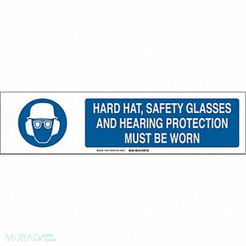 BRADY Sign Slider Insert 6x23 7/8in White Poly, 35VT96