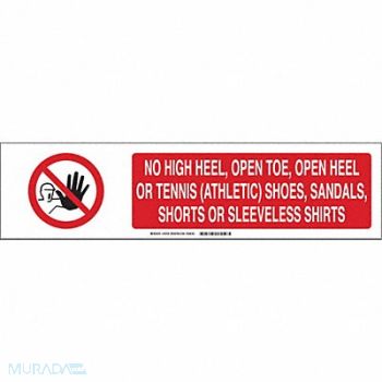 BRADY Sign Slider Insert 6x23 7/8in White Poly, 35VT97