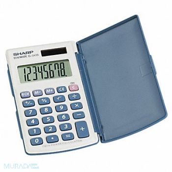 SHARP Handheld Calculator LCD 8 Digit, 35W759