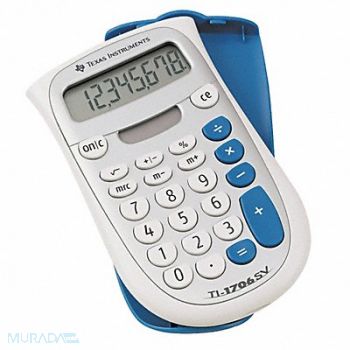 TEXAS INSTRUMENTS Handheld Pocket Calculator LCD 8 Digit, 35W791