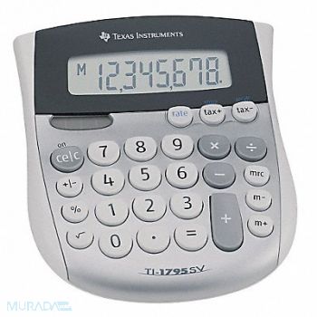 TEXAS INSTRUMENTS Minidesk Calculator LCD 8 Digit, 35W792