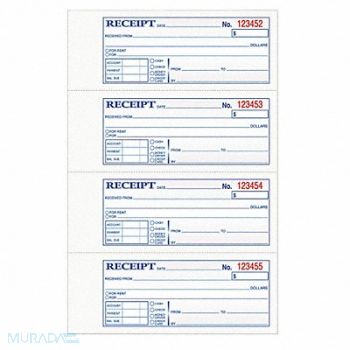 TOPS Money/Rent Receipt Books 2-Part Crbnless, 35W915