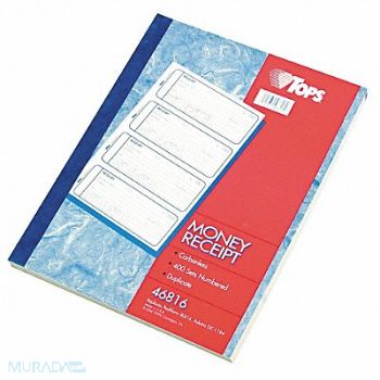 TOPS Money/Rent Receipt Books 2-Part Crbnless, 35W917