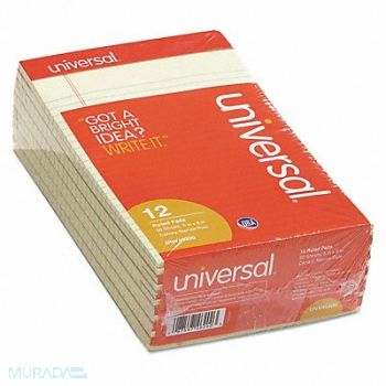 UNIVERSAL Notepad Nonwirebound PK12, 35X116