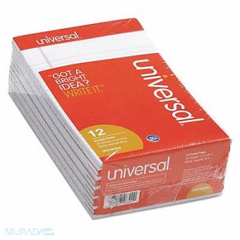 UNIVERSAL Notepad Nonwirebound PK12, 35X118