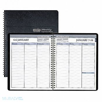 HOUSE OF DOOLITTLE Weekly Appt. Book 6-7/8x8-3/4 In White, 35X147