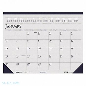 HOUSE OF DOOLITTLE Dated Monthly Desk Calendar 18-1/2x13 In, 35X157