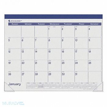 AT-A-GLANCE Fashion Desk Pad 22x17 In Blue, 35X165