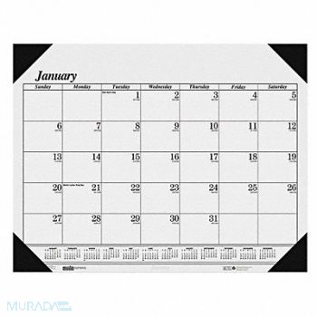 HOUSE OF DOOLITTLE Dated Monthly Desk Calendar 18-1/2x13 In, 35X172