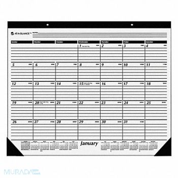 AT-A-GLANCE Desk Pad Calendar 22x17 In., 35X184