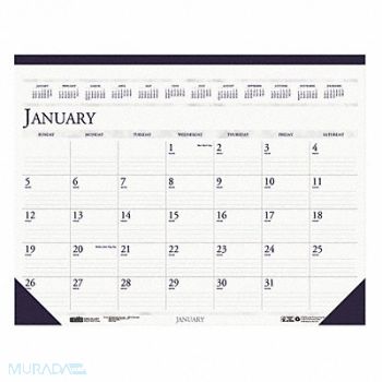 HOUSE OF DOOLITTLE Dated Monthly Desk Calendar 22x17 In, 35X188