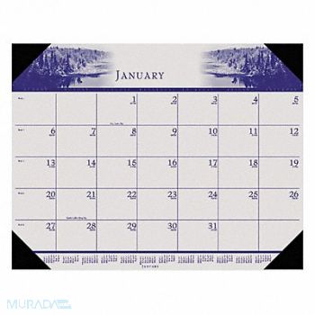 HOUSE OF DOOLITTLE Monthly Desk Calendar 22x17 In Nature, 35X191