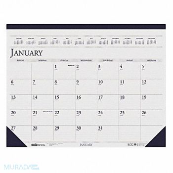 HOUSE OF DOOLITTLE Dated Monthly Desk Calendar 22x17 In., 35X192