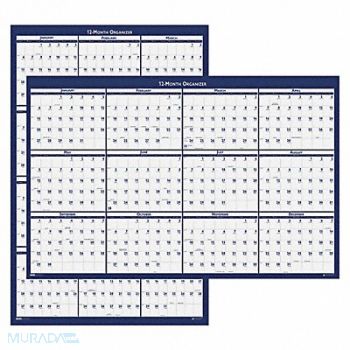HOUSE OF DOOLITTLE Wall Calendar Reverse/Erase 32x48 In., 35X199