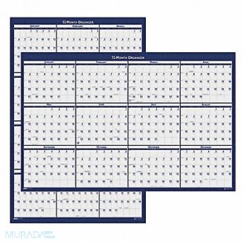 HOUSE OF DOOLITTLE Wall Calendar Reverse/Erase 24x37 In., 35X201