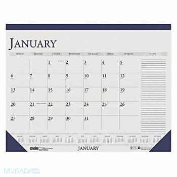HOUSE OF DOOLITTLE Monthly Desk Pad Calendar 22x17 In., 35X208