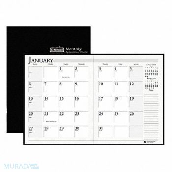 HOUSE OF DOOLITTLE Planner Leatherette Cover 8-1/2x11 In., 35X214