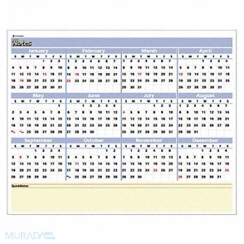 AT-A-GLANCE Mini Wall Planner Erasable 16x12 In., 35X222
