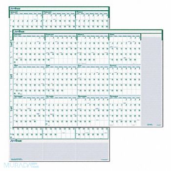 HOUSE OF DOOLITTLE Wall Calendar Reverse/Erase 24x37 In., 35X228