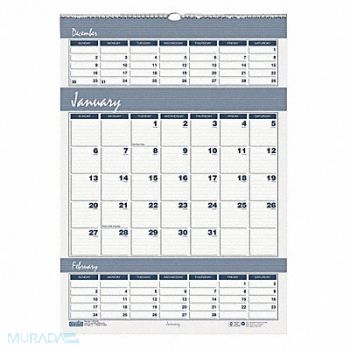 HOUSE OF DOOLITTLE Wall Calendar 15-1/2x22 In., 35X232