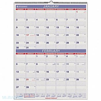 AT-A-GLANCE Two-Month-View Wall Calendar 22x29 In., 35X234
