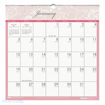HOUSE OF DOOLITTLE Wall Calendar 12x12 In Breast Cancer, 35X263