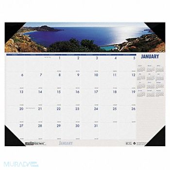 HOUSE OF DOOLITTLE Monthly Desk Pad Calendar 18-1/2x13 In., 35X294