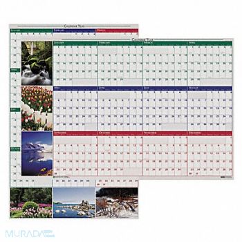 HOUSE OF DOOLITTLE Wall Calendar Reversible/Erase 32x48 In, 35X330
