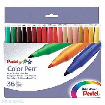 PENTEL Color Markers Bullet PK36, 35X985