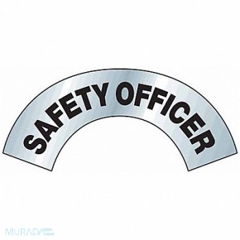 BRADY Label Safety Black/Silver 3inHx6-7/8inW, 35XF89