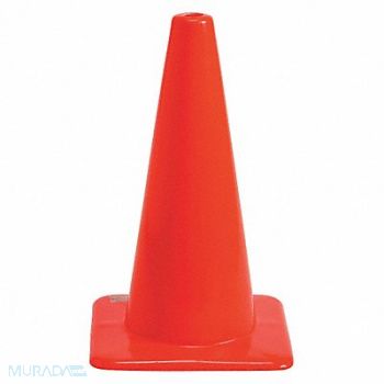 BRADY Traffic Cone Vinyl 8in. Dia Orange, 35XF96
