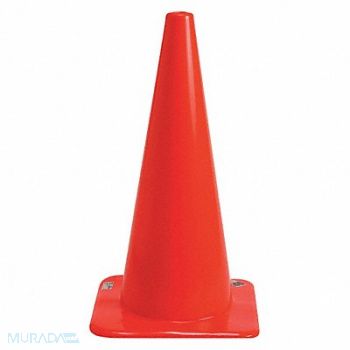 BRADY Traffic Cone Vinyl 28 in H Orange, 35XF97