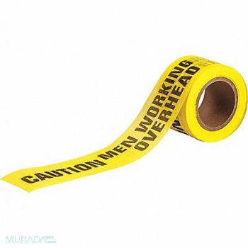 BRADY Barricade Tape Black/Yellow 150 ft L, 35XM21