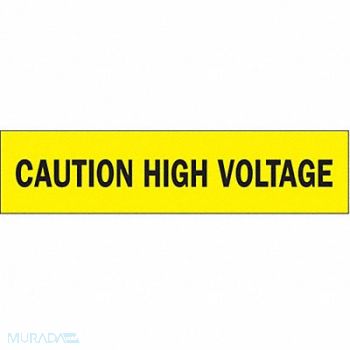 BRADY Barricade Tape Caution High Voltage 3inW, 35XM25