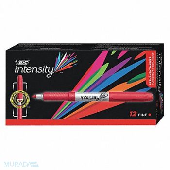 BIC Permanent Marker Red Bullet PK12, 35Y023