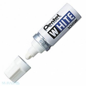 PENTEL Permanent Marker White Bullet, 35Y030