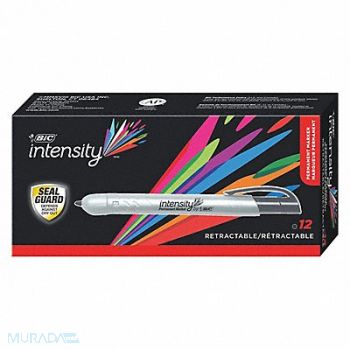 BIC Permanent Marker Black Bullet PK12, 35Y052